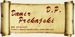 Damir Prekajski vizit kartica